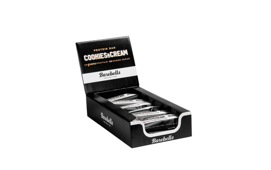 Barebells | Riegel Protein Bar, Cookies Cream | Box mit 12 Riegeln