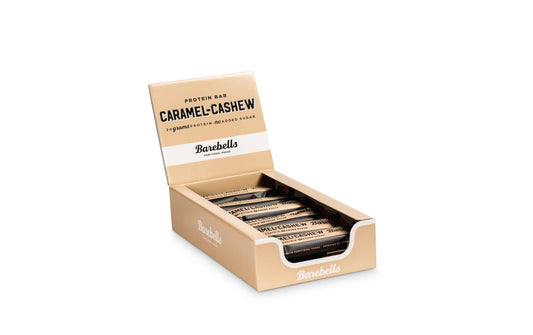 Barebells | Barbells Riegel Protein Bar, Caramel Cashew | Box mit 12 Riegeln