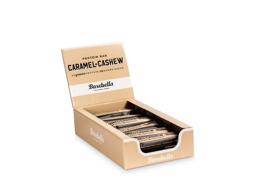 Barebells | Barbells Riegel Protein Bar, Caramel Cashew | Box mit 12 Riegeln