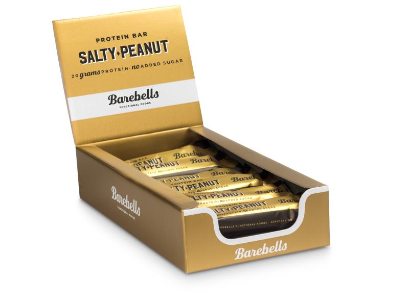 Barebells | Riegel Protein Bar, Salty Peanut | Box mit 12 Riegeln