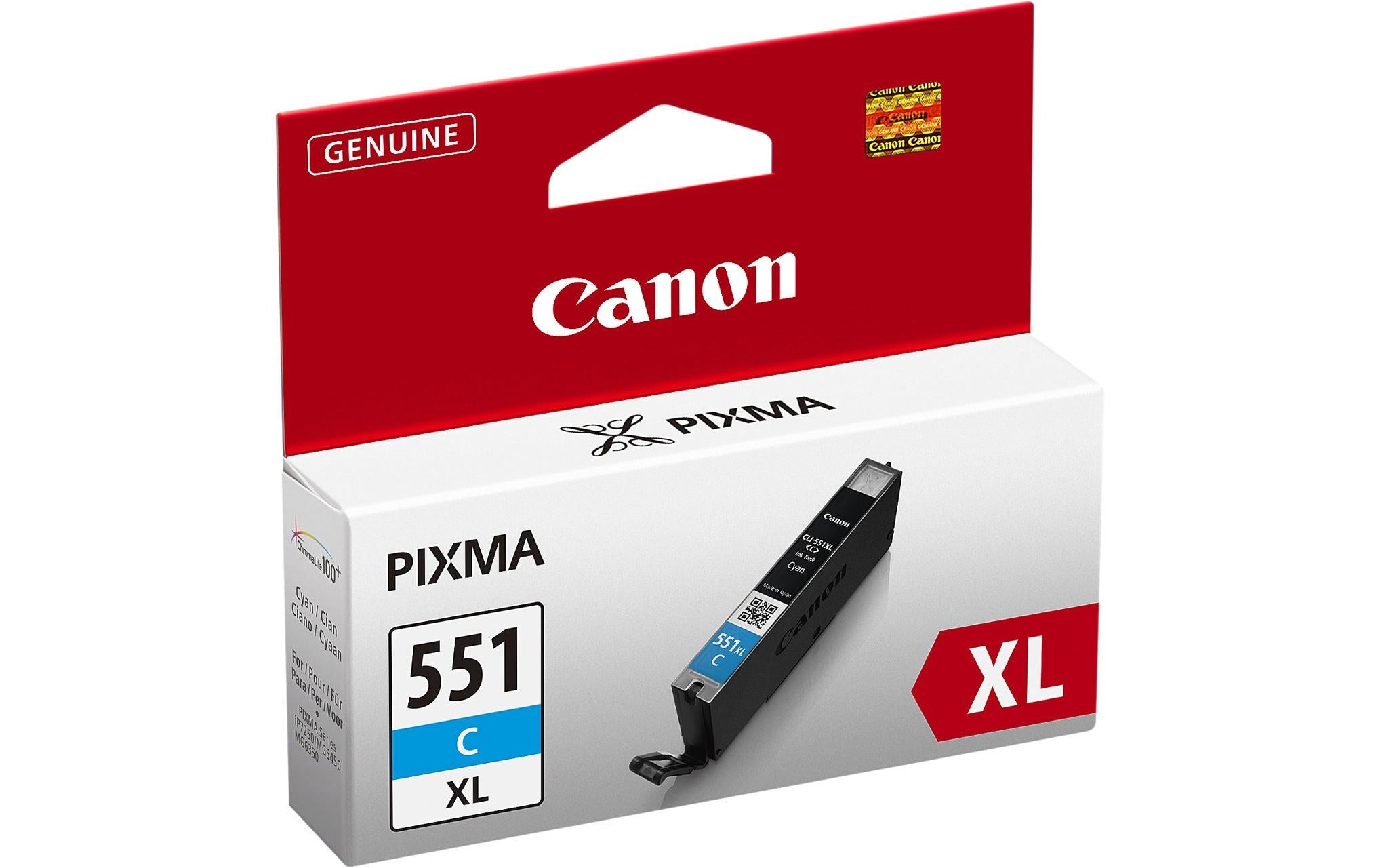 Canon, Tinte CLI-551C XL Cyan