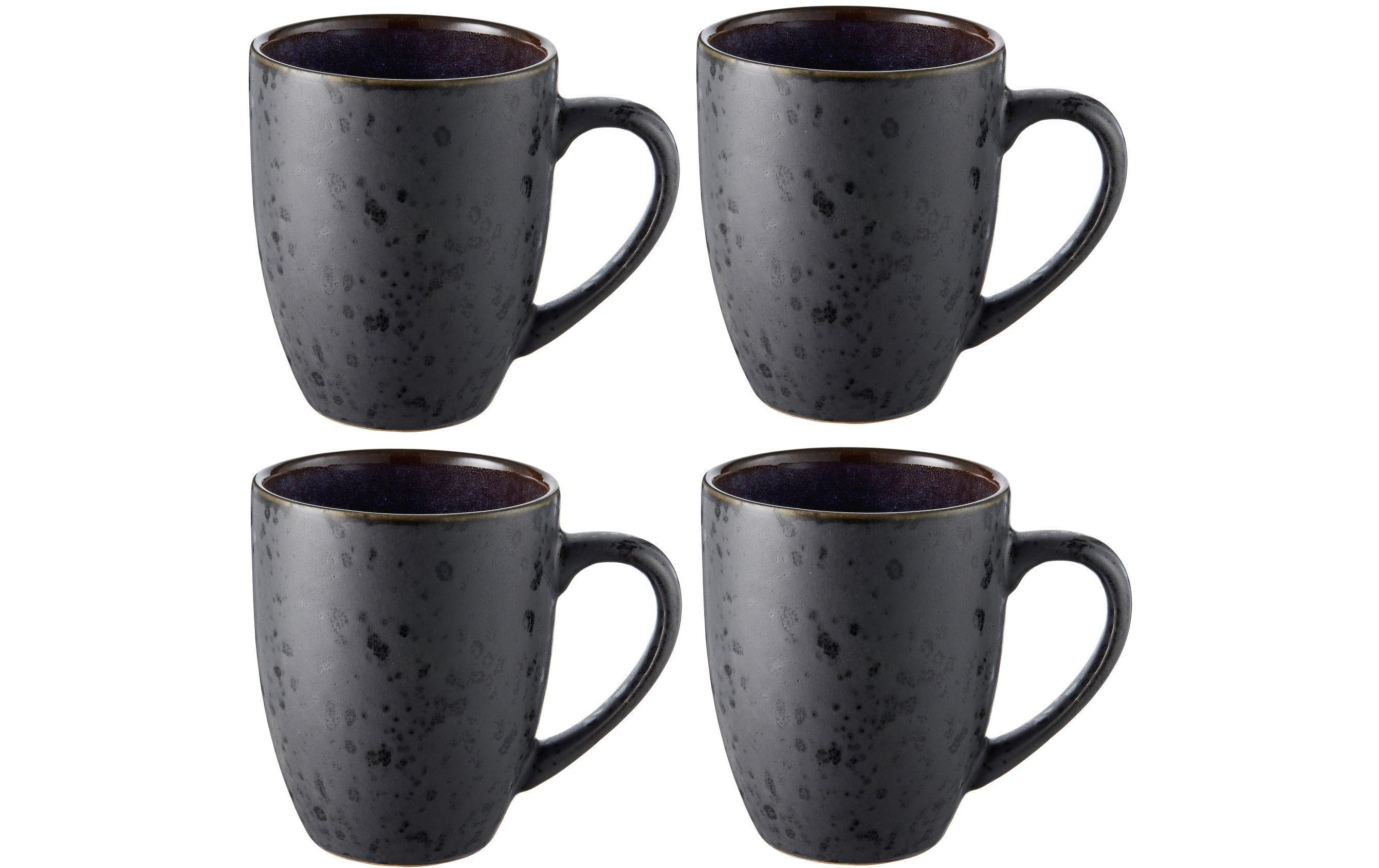 Bitz, Kaffeetasse 300 ml, 4 Stück, Schwarz/