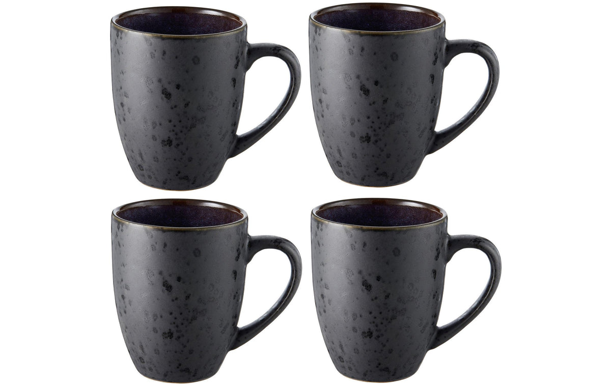 Bitz, Kaffeetasse 300 ml, 4 Stück, Schwarz/