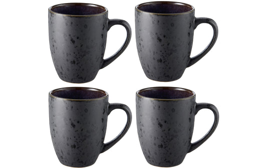Bitz, Kaffeetasse 300 ml, 4 Stück, Schwarz/