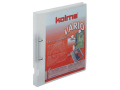 Kolma | Ringbuch Vario A4 KolmaFlex | 2 Ring-Mechanik Füllhöhe 2 cm, farblos