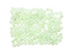 Creativ Company | Rocailles-Perlen 8/0 Hellg | hellgrün, 25 g, D: 3 mm, Loch D: 0.6-1 mm