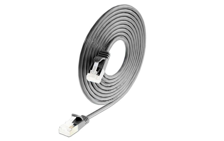 SLIM, Slimpatchkabel RJ-45 - RJ-45, Cat 6A,