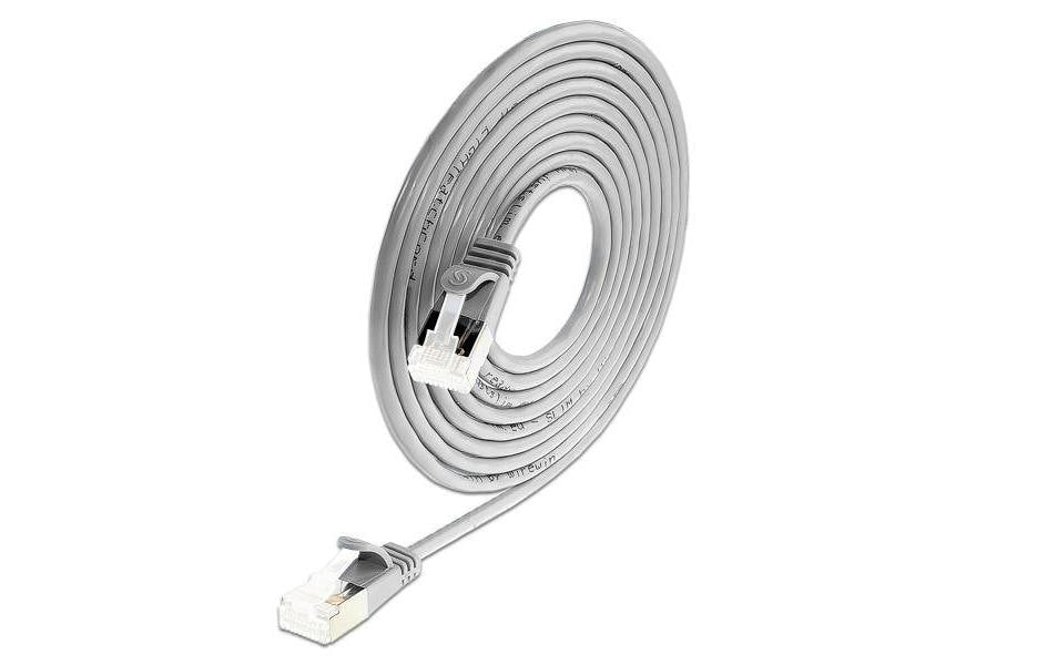 SLIM, Slimpatchkabel RJ-45 - RJ-45, Cat 6A,