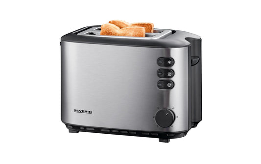 Severin Automatik-Toaster silber-schwarz