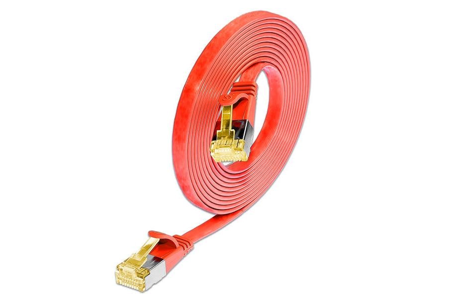 SLIM, Slimpatchkabel Cat 6A, U/FTP, 0.1 m,