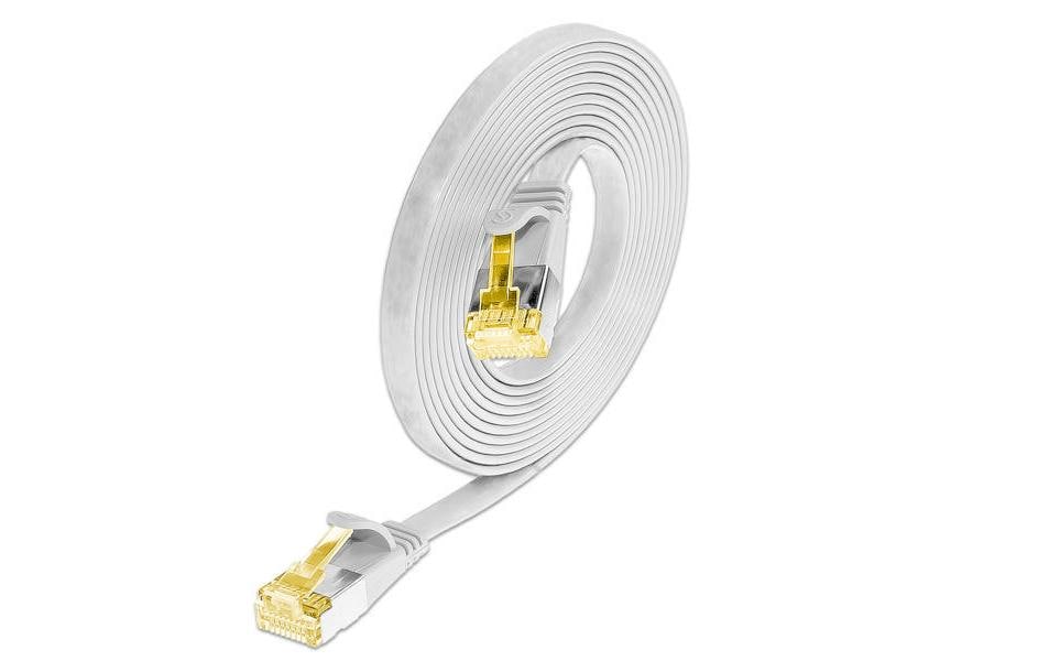 SLIM, Slimpatchkabel Cat 6A, U/FTP, 3 m, W