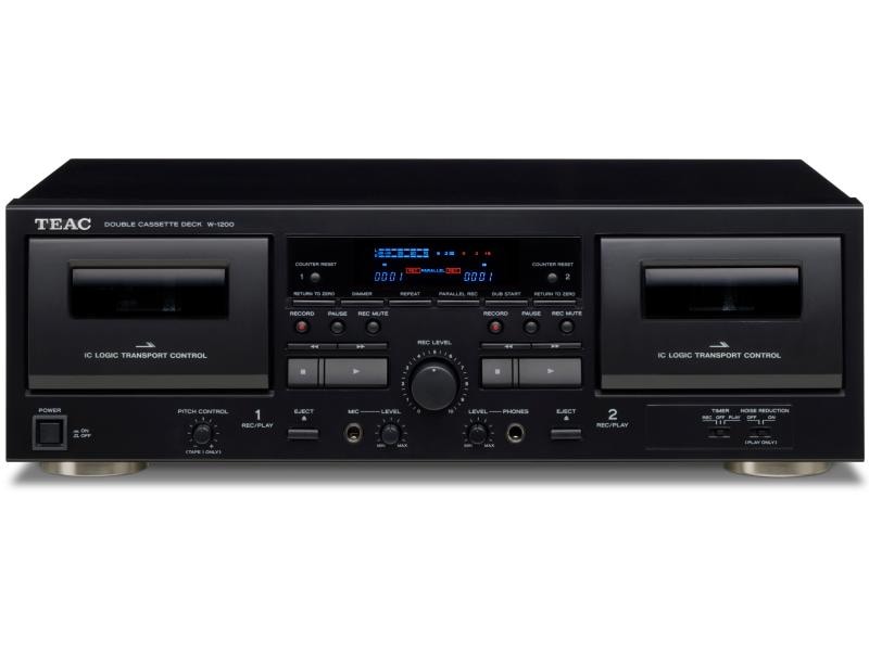 TEAC | Doppel Kassette Deck + Karaoke mixer | Schwarz