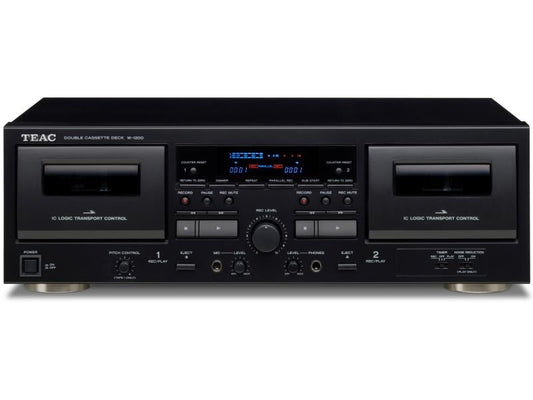 TEAC | Doppel Kassette Deck + Karaoke mixer | Schwarz