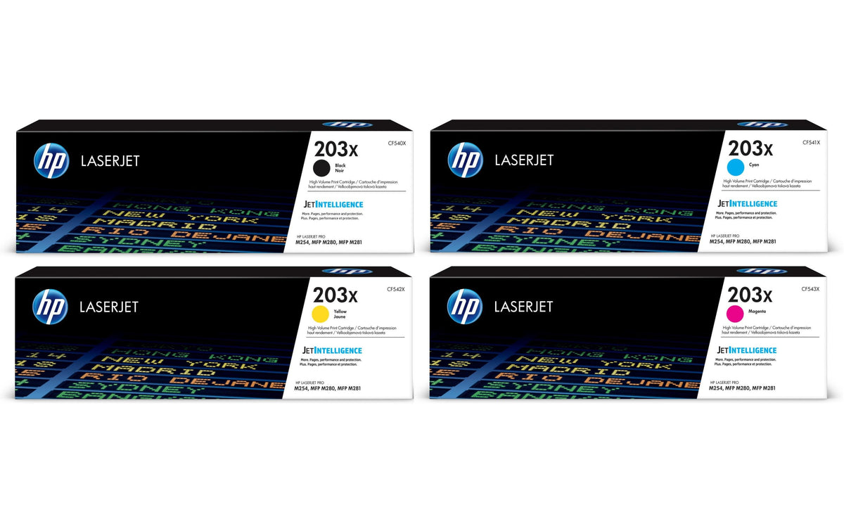 HP, Rainbow Kit Nr. 203X (CF540X-CF543X) BL
