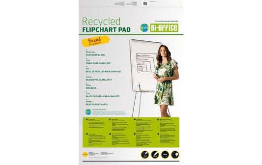 Bi-Office Flipchartpapier 20 Blatt,5er Pack