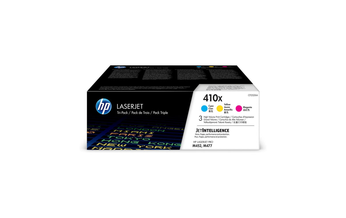 HP, Toner Nr. 410X (CF252XM) Cyan/Magenta/Y