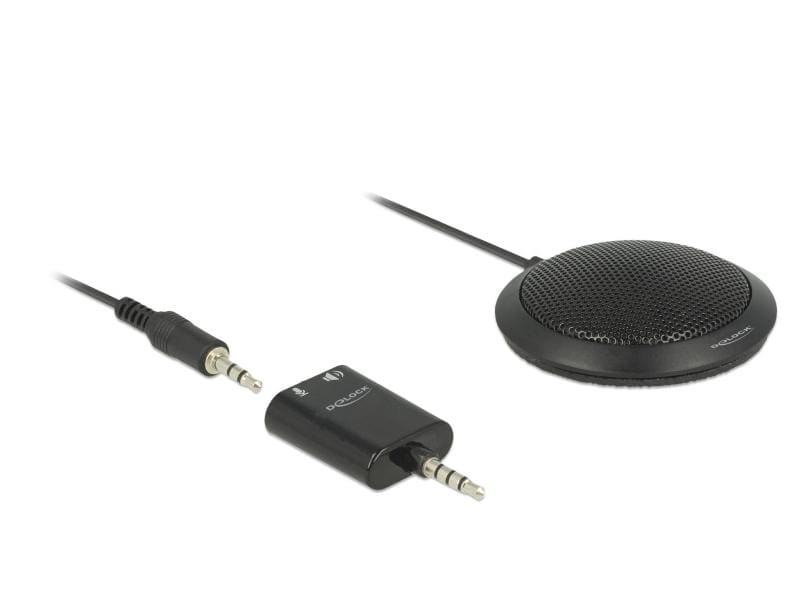 Delock | USB Tischmikrophon für Konferenz | 3.5 mm Klinkenstecker