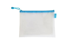 Kolma, Etui Mesh Bag Hellblau/Weiss, A5