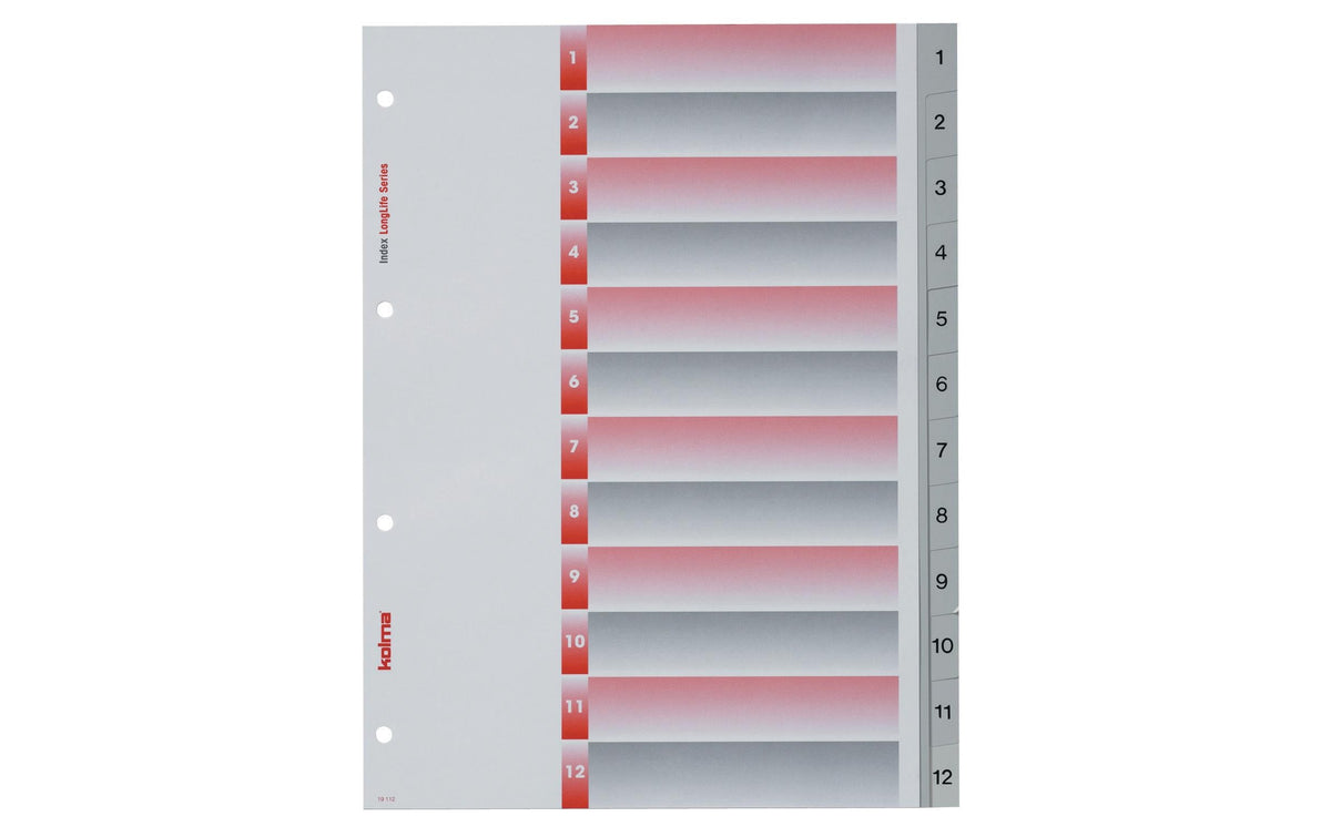 Kolma Register A4 LongLife 1-12 12-teilig