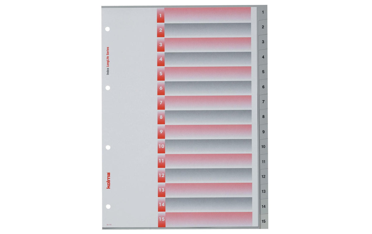 Kolma Register A4 LongLife 1-15 15-teilig
