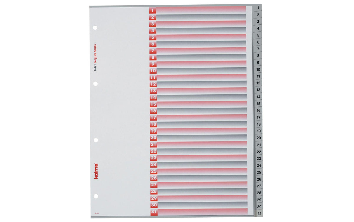 Kolma Register A4 XL LongLife 1-31