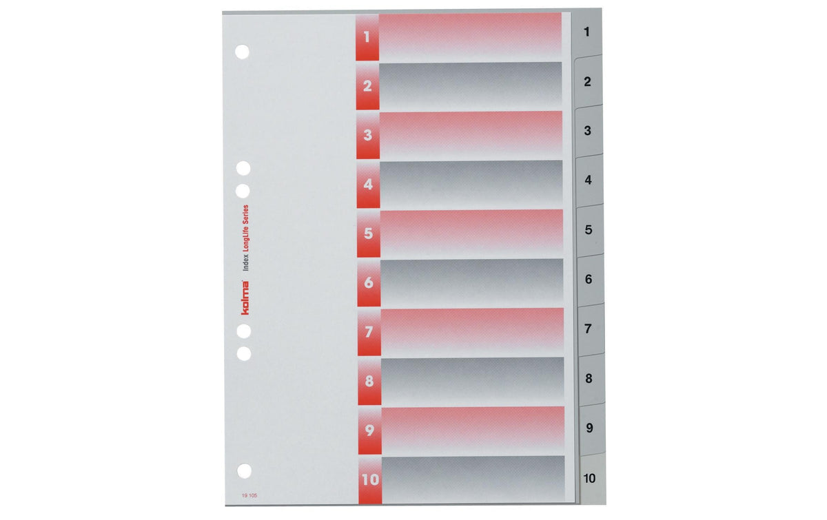 Kolma Register A5 LongLife hoch 1-10
