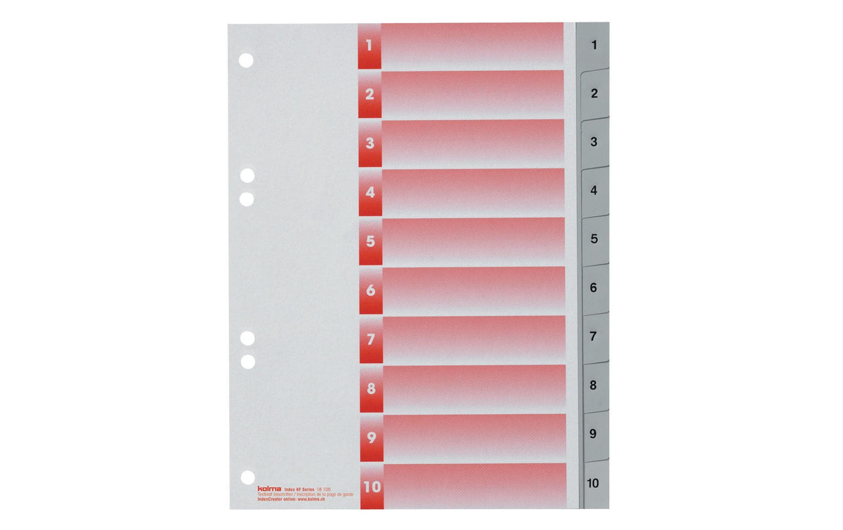 Kolma Register A5 KolmaFlex 1-10