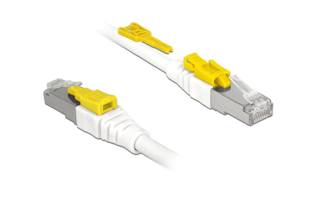 Delock Patchkabel: S/STP, 1m, weiss