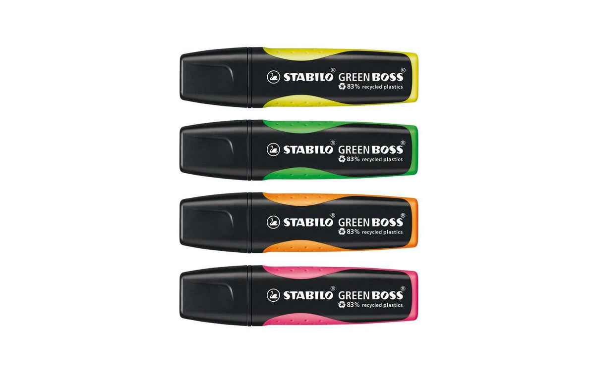Stabilo Leuchtmarker Green Boss 4er Etui