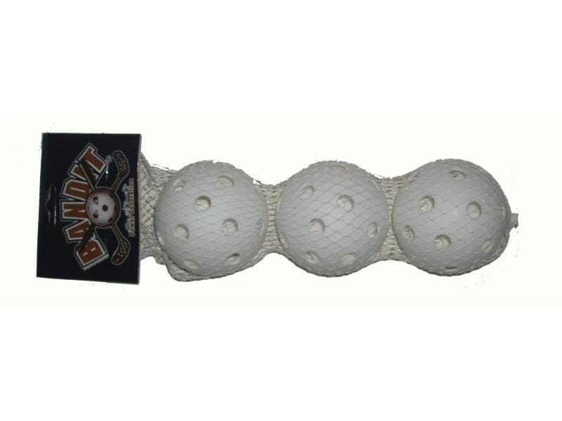 Eurostick | Unihockeyball Floorball 3er-Pack | Weiss