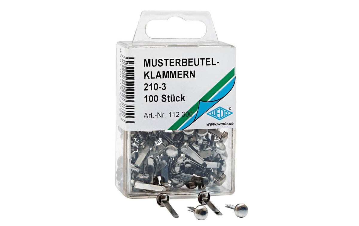 WEDO Rundkopfklammer vernickelt