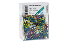 WEDO Büroklammern - farbig lackiert