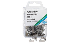 WEDO Flachkopfklammer vernickelt