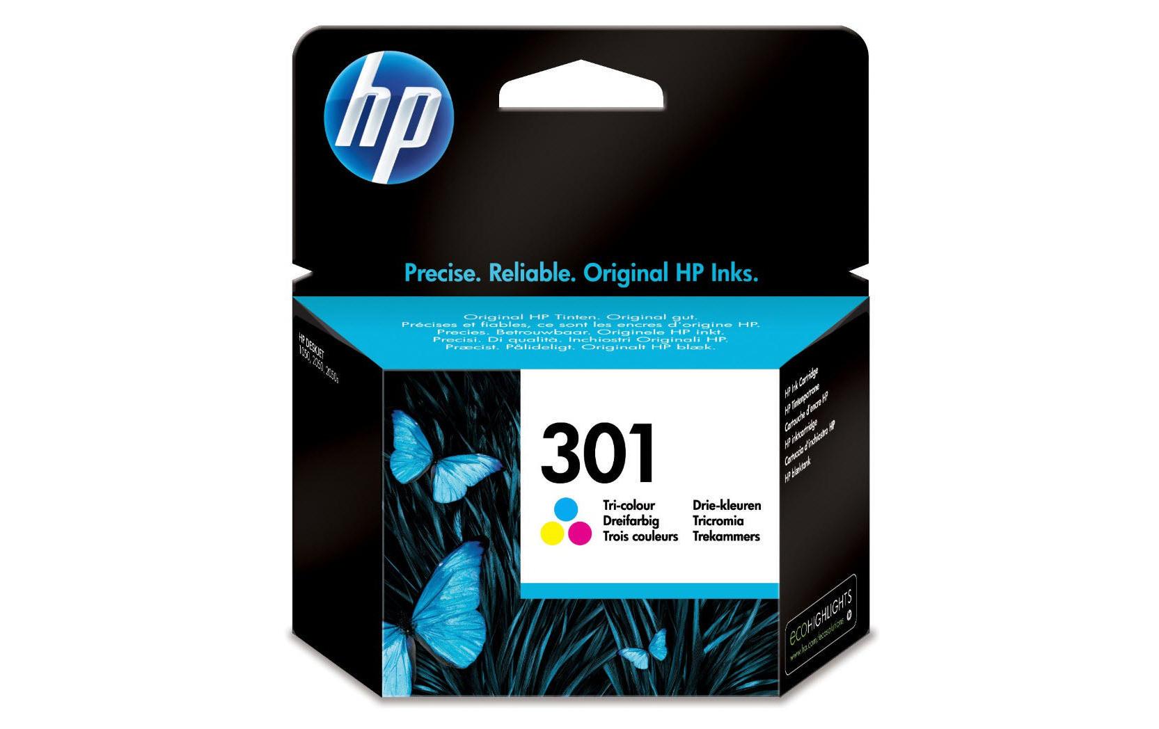 HP, Tinte Nr. 301 (CH562EE) Cyan/Magenta/Ye