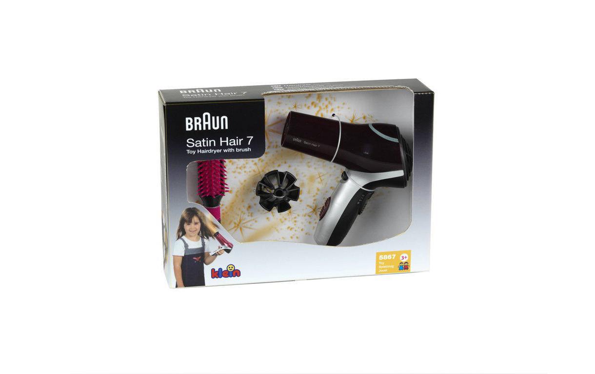 Klein-Toys Braun Haartrockner + Bürste