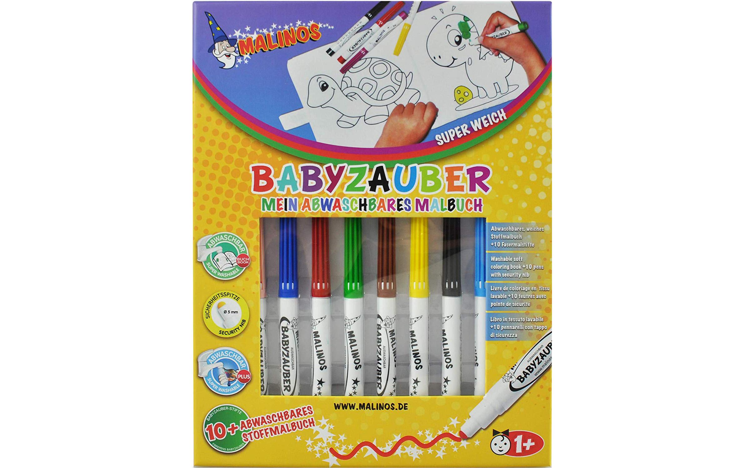 Malinos Filzstifte Babyzauber mit Malbuch