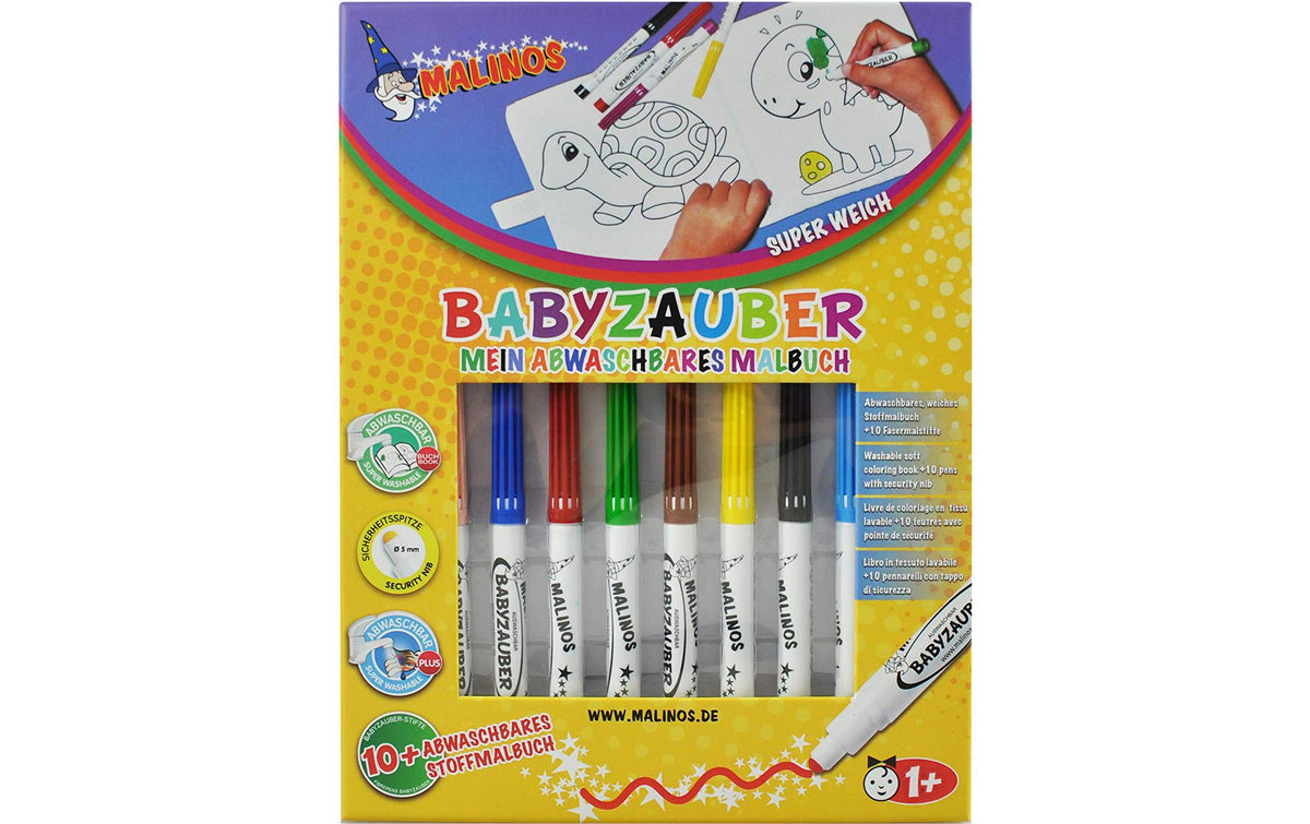 Malinos Filzstifte Babyzauber mit Malbuch