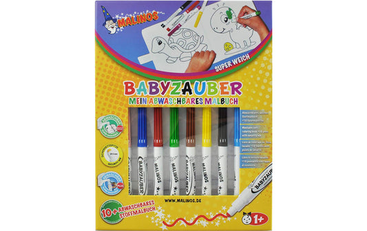 Malinos Filzstifte Babyzauber mit Malbuch