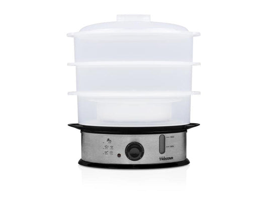 Tristar | Dampfgarer 12 L | Inhalt 3 Lagen, 1200 Watt