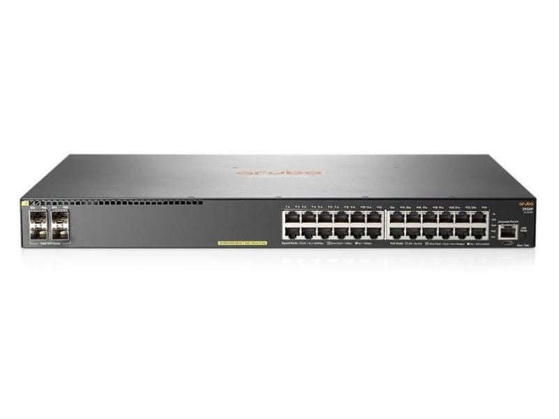 HPE Aruba Networking | HP 2930F-24G-POE+-4SFP+: 24 Port L3 Switch | Managed, 24x1Gbps, 4xSFP+, 370Watt