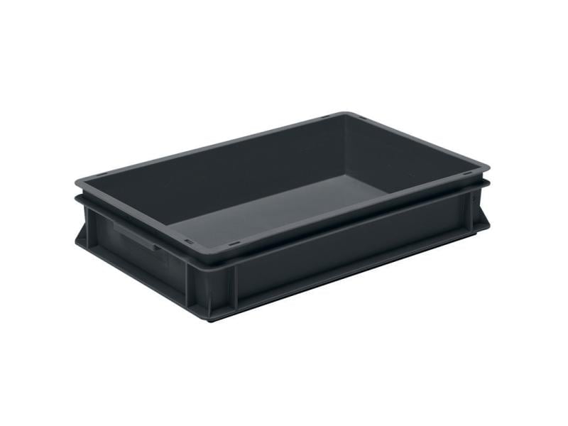 Utz | Stapelbox leitfähig RAKO 600x400x117 | Universalbehälter mit hoher Belastbarkeit