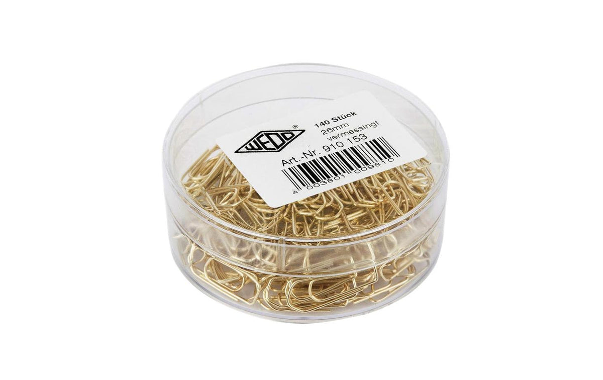 WEDO Büroklammern 26mm messingfarbig
