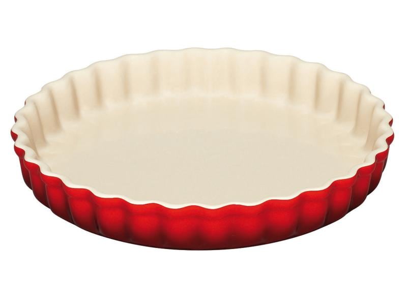 Le Creuset | TARTE-FORM 28 CM KIRSCHROT | Steinzeug, spülmaschinenfest