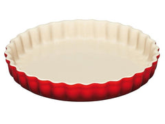 Le Creuset | TARTE-FORM 28 CM KIRSCHROT | Steinzeug, spülmaschinenfest