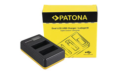 PATONA Dual LCD USB Ladegerät Canon LP-E8