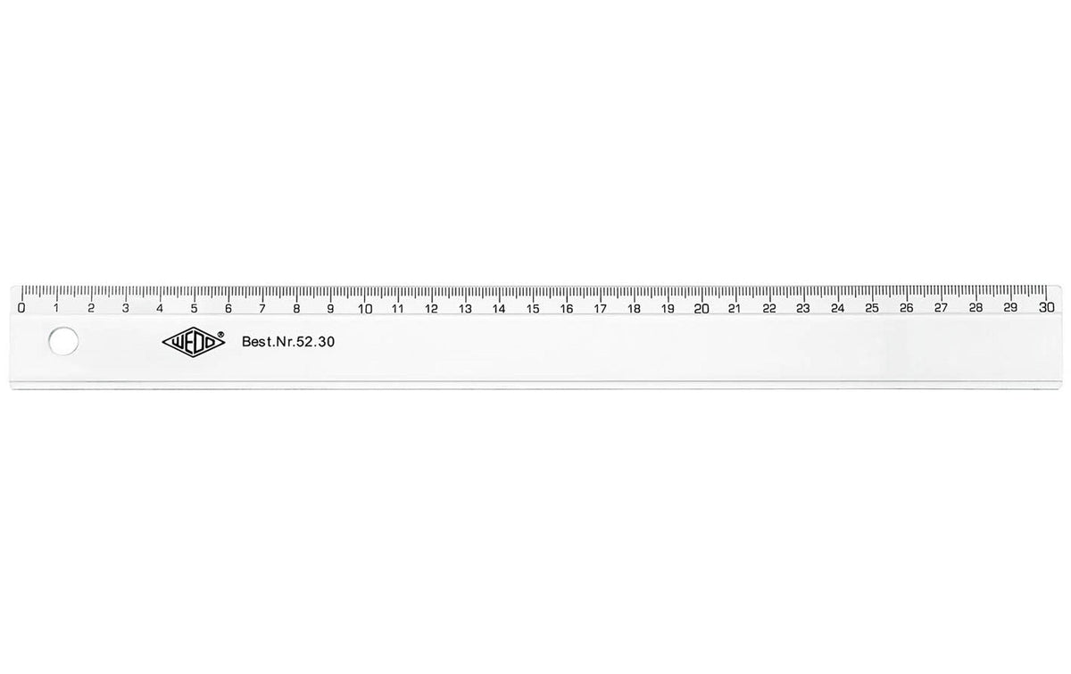 WEDO Lineal aus Kunststoff 30cm Skala,