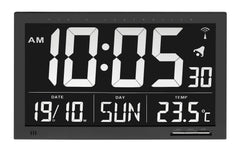 Funk Wanduhr XXL Digital black