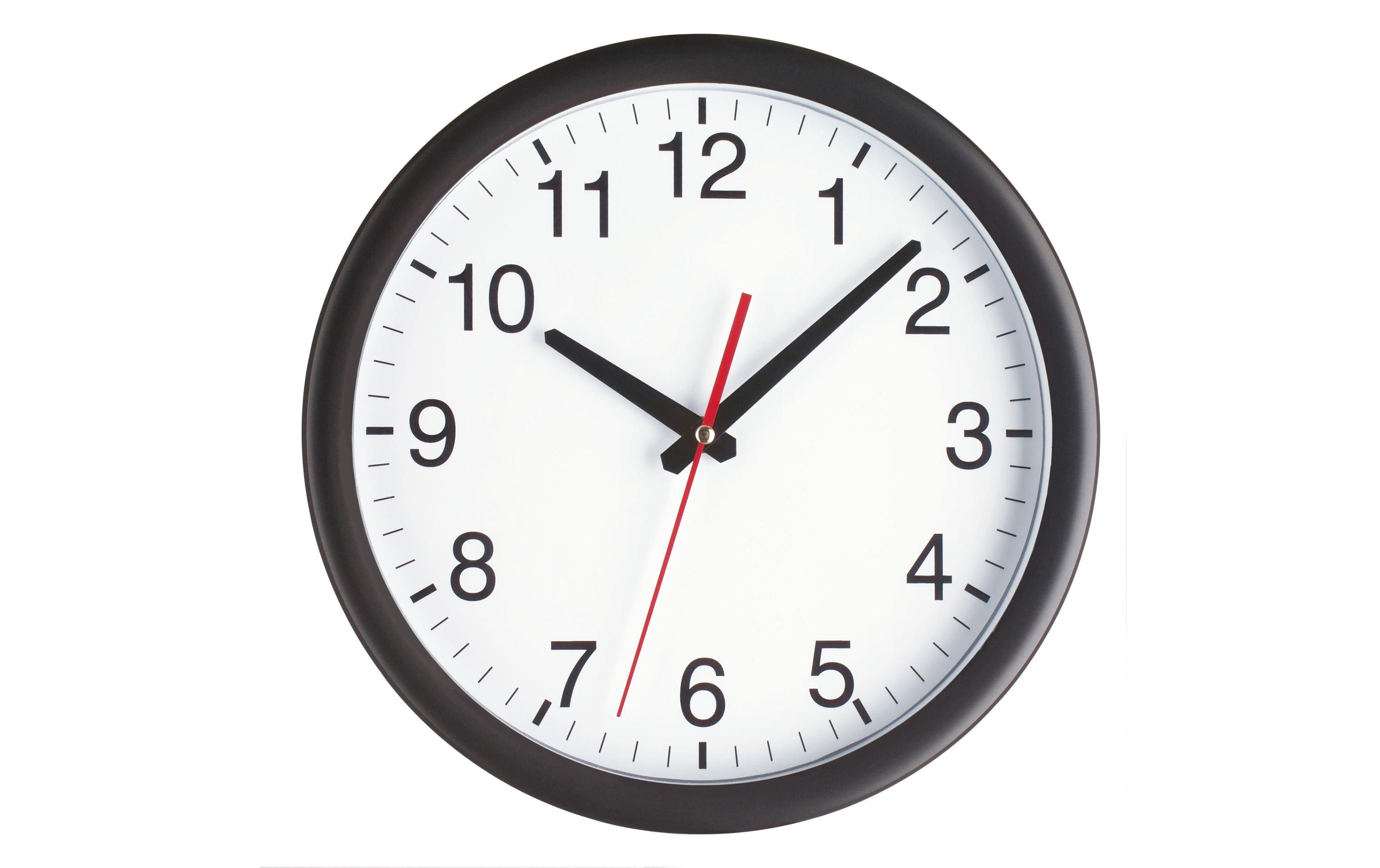 TFA Wanduhr, schwarz-weiss