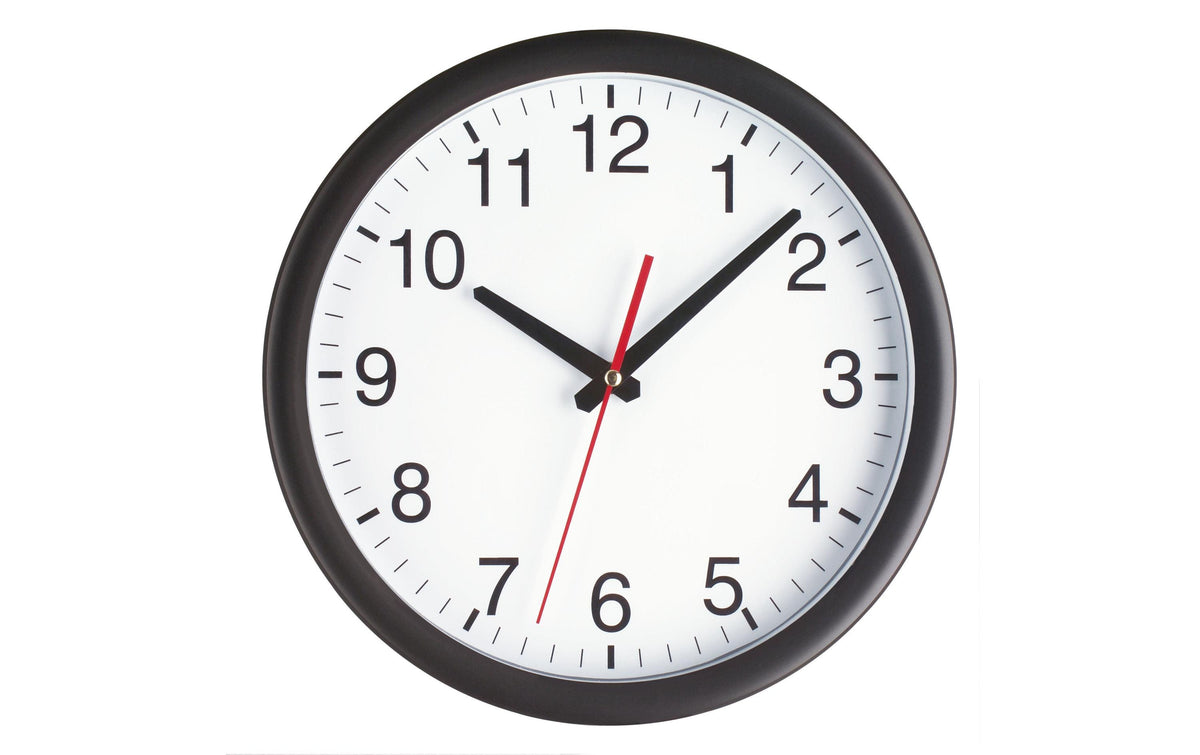 TFA Wanduhr, schwarz-weiss