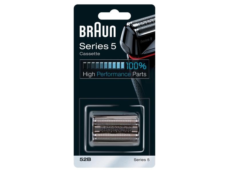 Braun | Scherteile Kombipack 52B schwarz | schwarz, Scherblatt mit Klingenblock